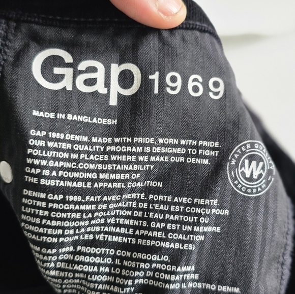 Gap Courdouy Pants Women's Black True Skinny Mid Rise Stretchy 32x29 - Picture 11 of 12